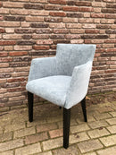 Eetkamerstoel Soho in mintkleurige gemêleerde velours stof