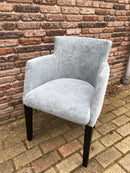 Eetkamerstoel Soho in mintkleurige gemêleerde velours stof