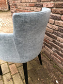 Eetkamerstoel Soho in mintkleurige gemêleerde velours stof