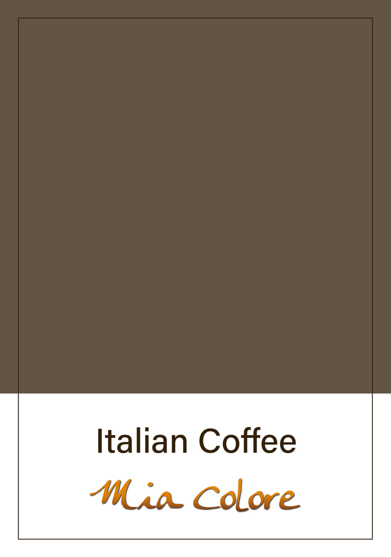 Italian Coffee - zijdematte lakverf Mia Colore