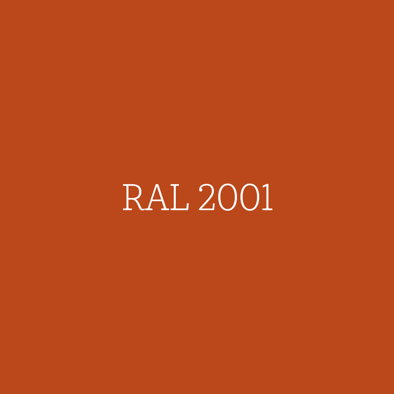 RAL 2001 Red Orange - hoogglans lak waterbasis l'Authentique