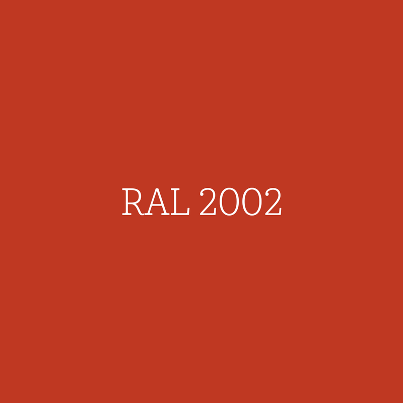 RAL 2002 Vermilion - hoogglans lak waterbasis l'Authentique