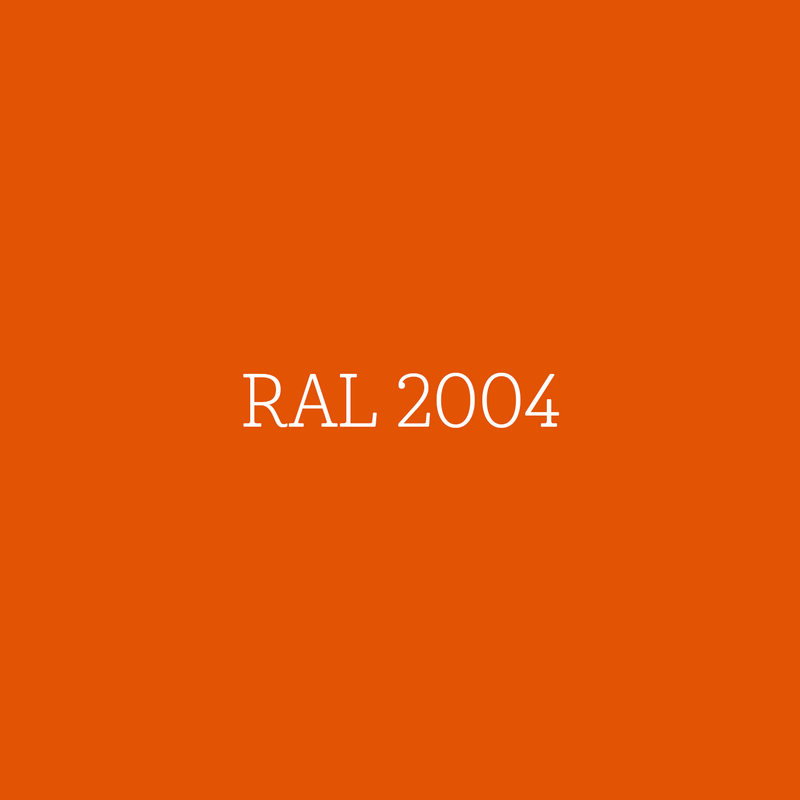 RAL 2004 Pure Orange - zijdeglans lak waterbasis l'Authentique
