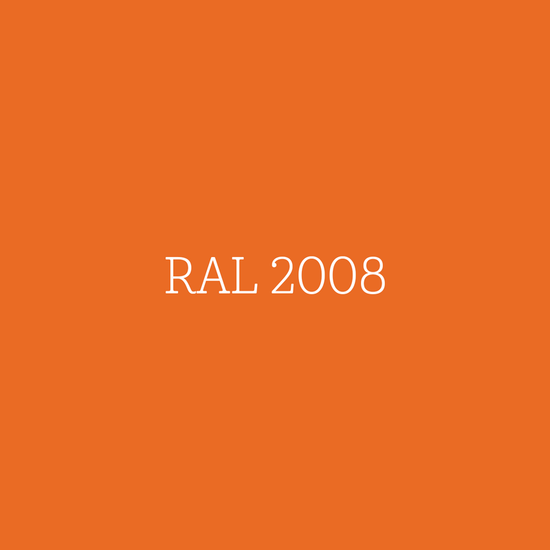 RAL 2008 Bright Red Orange - matte lak waterbasis l'Authentique