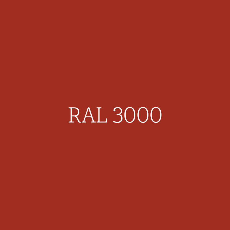 RAL 3000 Flame Red - zijdeglans lak waterbasis l'Authentique