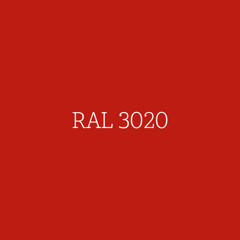 RAL 3020 Traffic Red - zijdeglans lak waterbasis l'Authentique