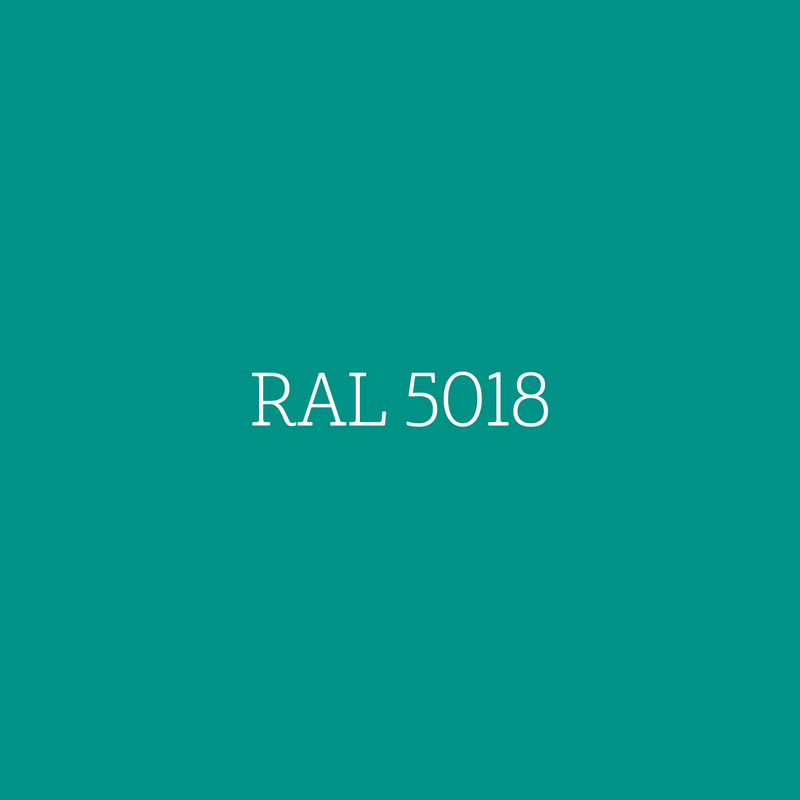 RAL 5018 Turquoise Blue - zijdematte lakverf Mia Colore