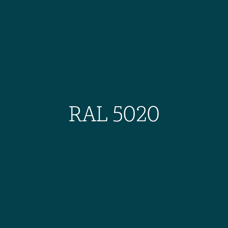 RAL 5020 Ocean Blue - matte lak waterbasis l'Authentique