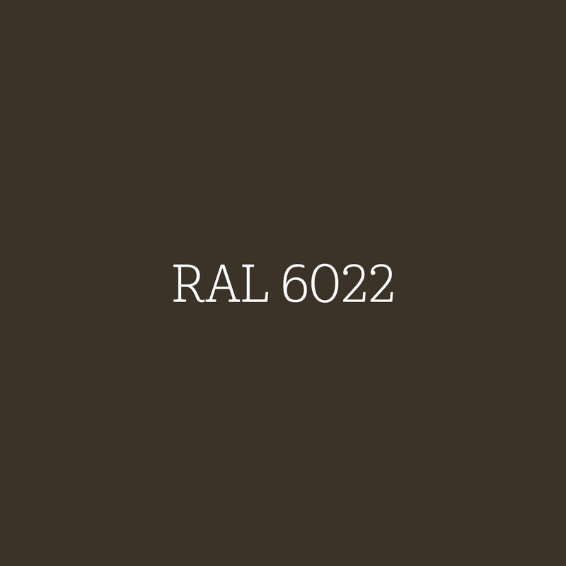 RAL 6022 Olive-Drab / Brown Olive - zijdematte lakverf Mia Colore
