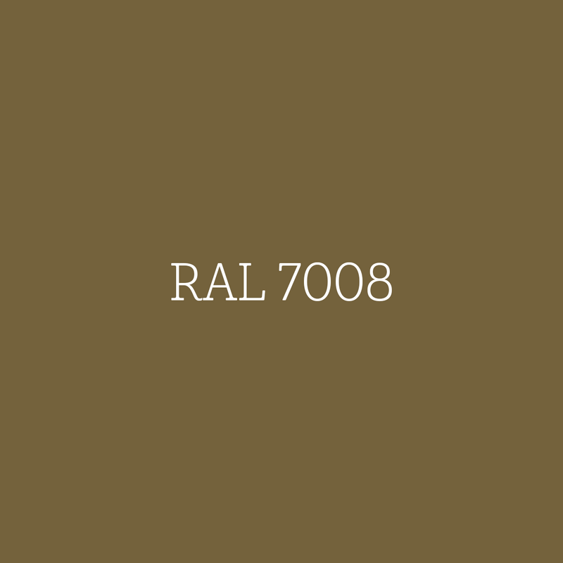 RAL 7008 Khaki Grey - zijdeglans lak waterbasis l'Authentique