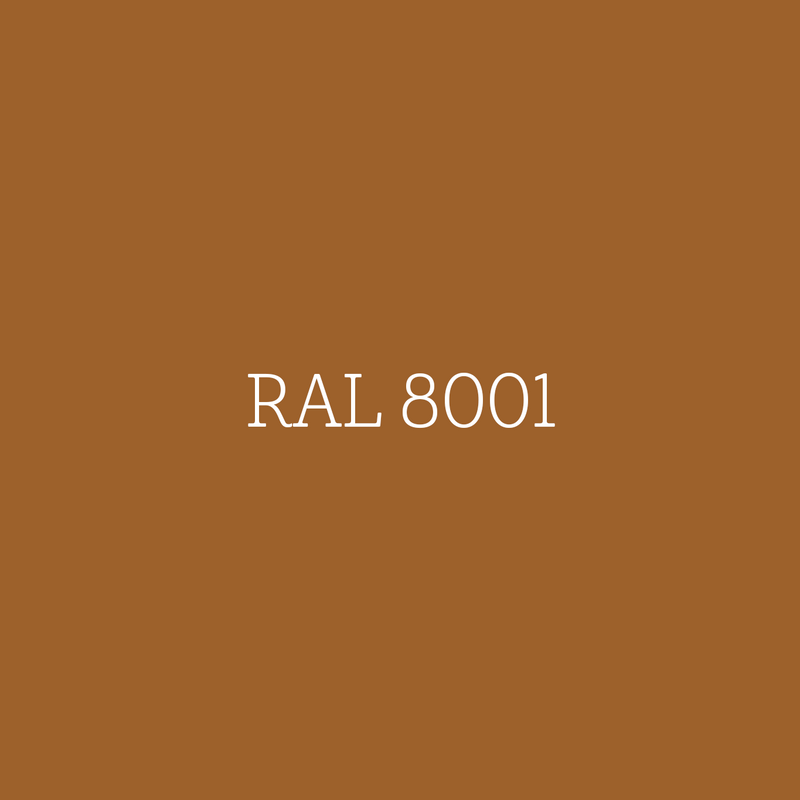 RAL 8001 Ochre Brown - hoogglans lak waterbasis l'Authentique