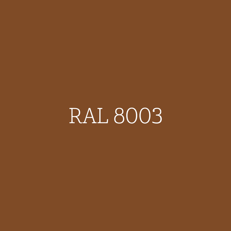 RAL 8003 Clay Brown - vloerlak zijdeglans waterbasis l'Authentique