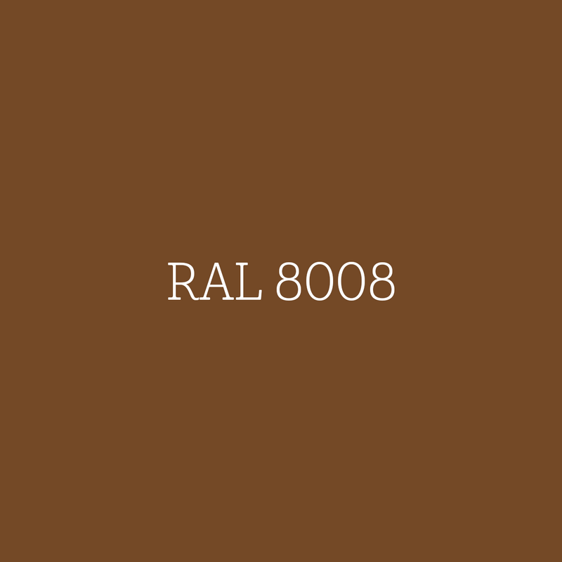 RAL 8008 Olive Brown - matte lak waterbasis l'Authentique