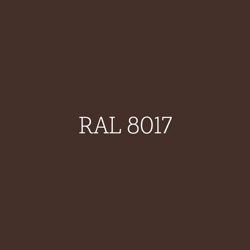 RAL 8017 Chocolate Brown - zijdeglans lak waterbasis l'Authentique