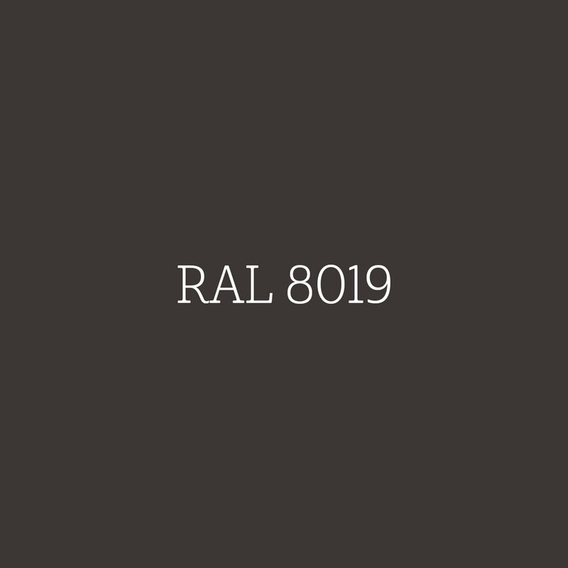 RAL 8019 Grey Brown - zijdeglans lak waterbasis l'Authentique