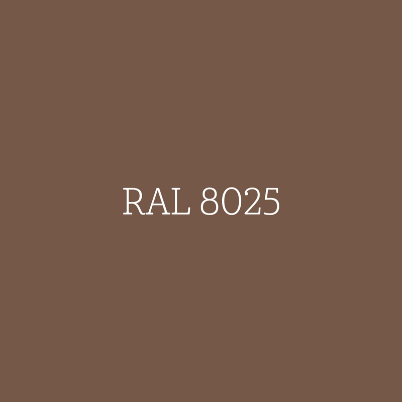 RAL 8025 Pale Brown - zijdeglans lak waterbasis l'Authentique