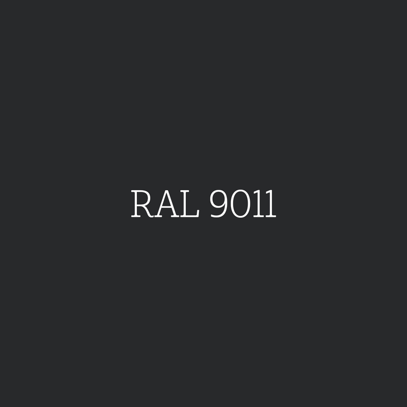 RAL 9011 Graphite Black - zijdeglans lak waterbasis l'Authentique