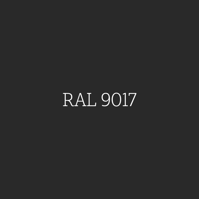 RAL 9017 Traffic Black - zijdematte lakverf Mia Colore