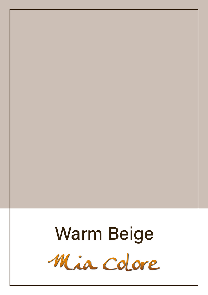 Warm Beige - zijdematte lakverf Mia Colore