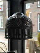 Hanglamp Mylene van zwart bewerkt metaal