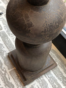 Vloerkandelaar Grietje - Vergrijsd hout - 133x23x23 cm