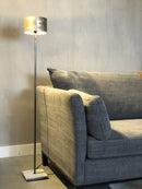 Vloerlamp Isha 120 cm - Staal en leisteen