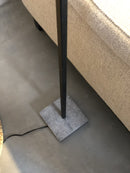 Vloerlamp/leeslamp Martin - 140 cm - Staal en leisteen