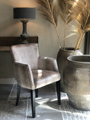 Eetkamerstoel Maria in velours koeienprint - eigen label