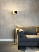 Vloerlamp Steven 150 cm - Staal en leisteen